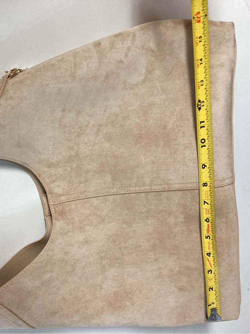 Vegan Suede Cream Brooklyn 39 Bag - Picture 5 of 11